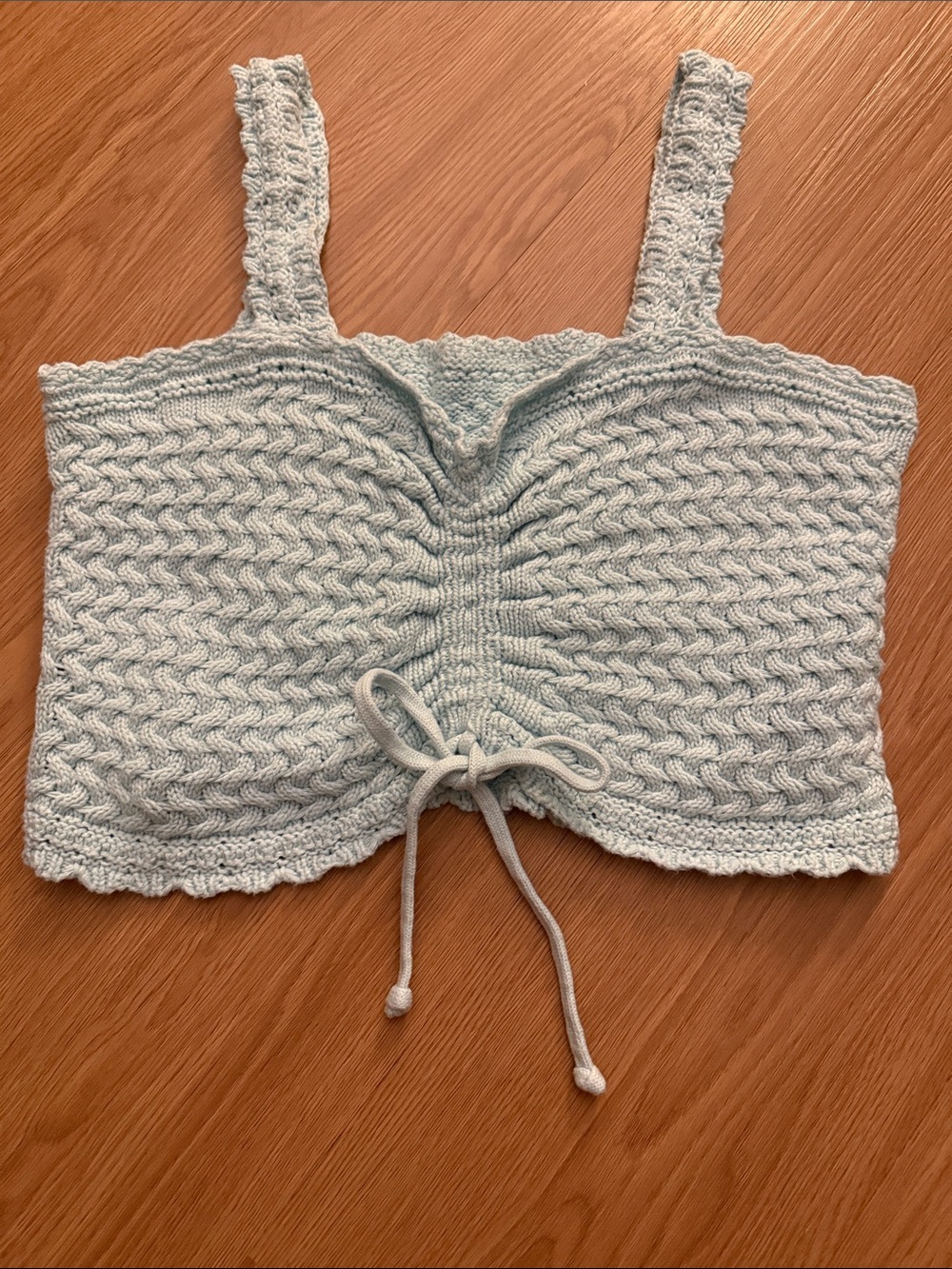 Hollister Knit Crochet Crop Tank Top